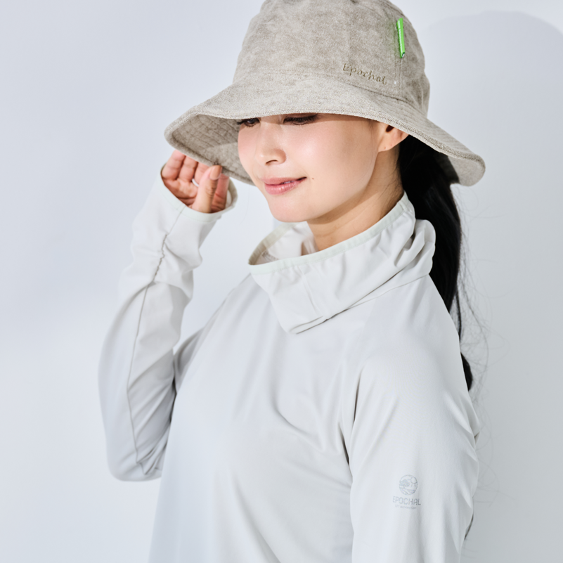 ご予約販売　UV＆NIRカット超ハイネックテックウエア　紫外線対策　エポカル