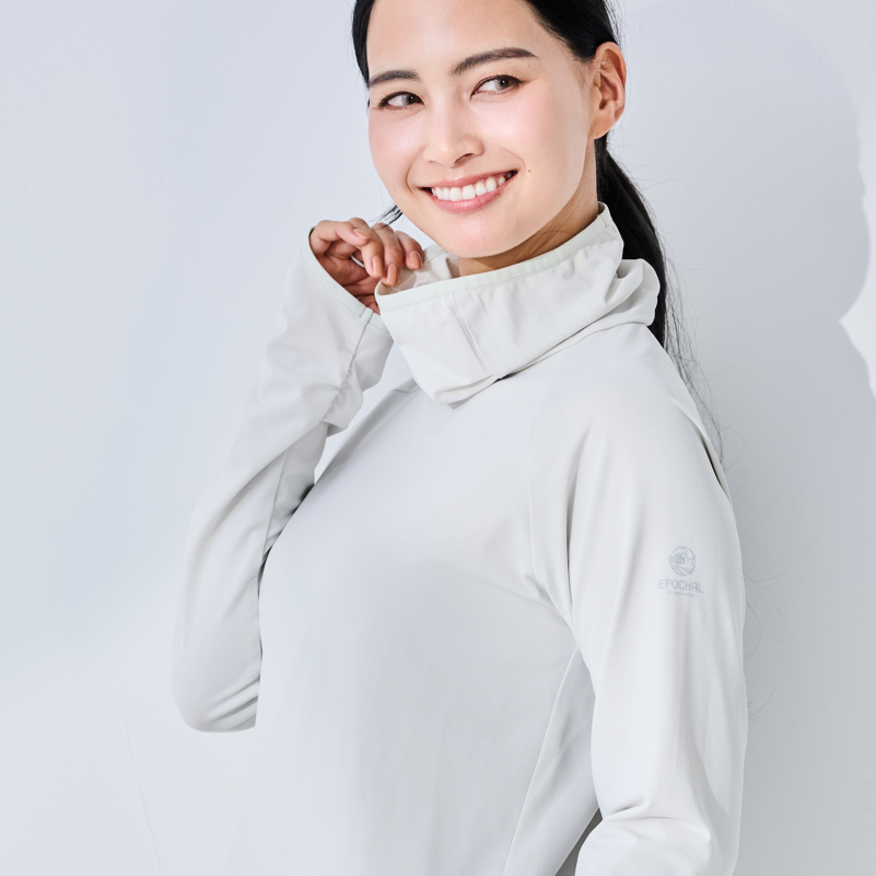 ご予約販売　UV＆NIRカット超ハイネックテックウエア　紫外線対策　エポカル