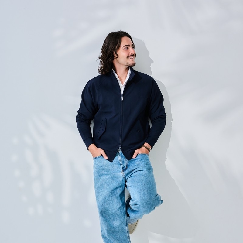 NEW　2026年4月予定　EPOCHTEXメンズブルゾン　ネイビー　紫外線対策　メンズアウター