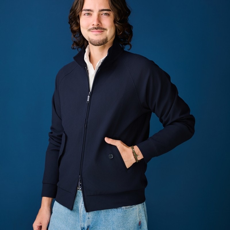 NEW　2026年4月予定　EPOCHTEXメンズブルゾン　ネイビー　紫外線対策　メンズアウター