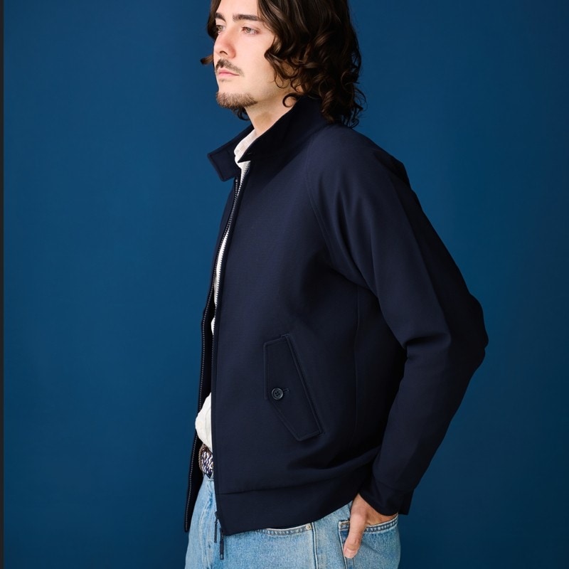 NEW　2026年4月予定　EPOCHTEXメンズブルゾン　ネイビー　紫外線対策　メンズアウター