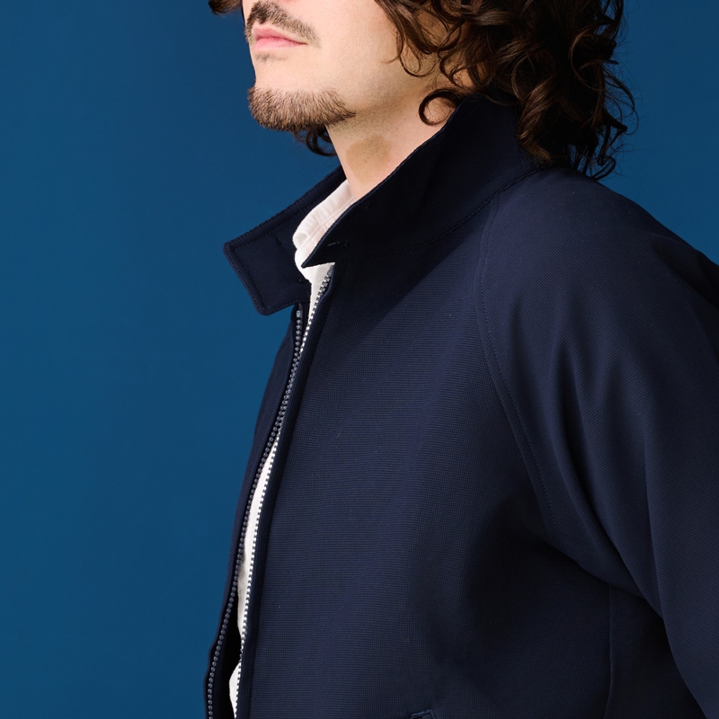 NEW　2026年4月予定　EPOCHTEXメンズブルゾン　ネイビー　紫外線対策　メンズアウター