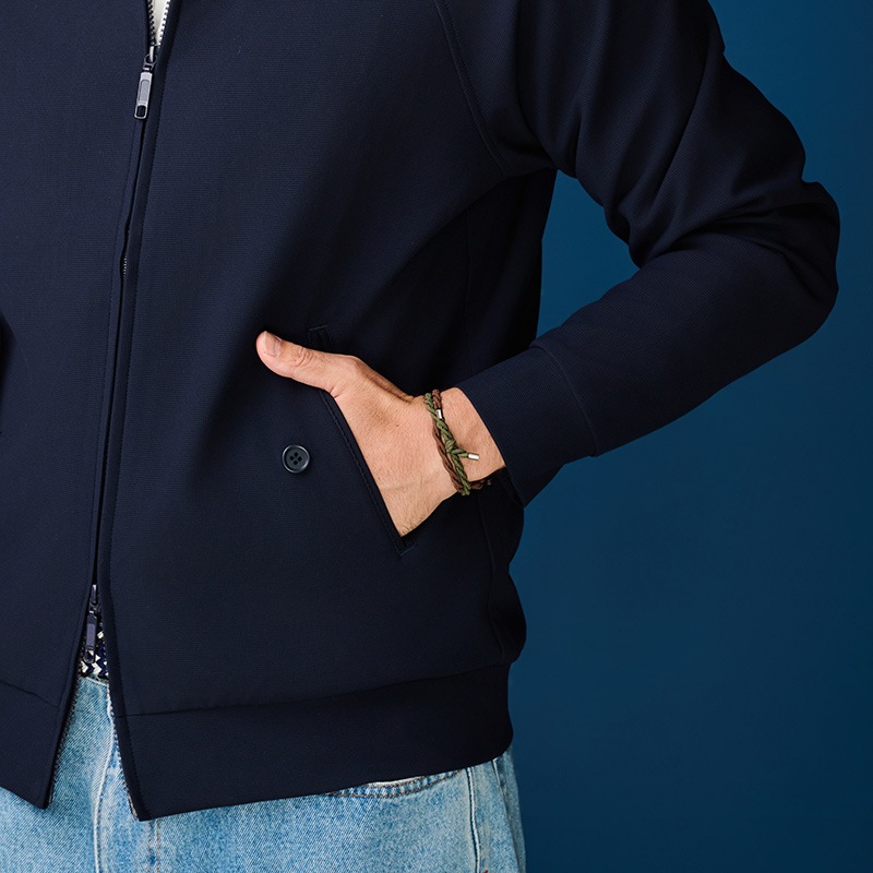 NEW　2026年4月予定　EPOCHTEXメンズブルゾン　ネイビー　紫外線対策　メンズアウター