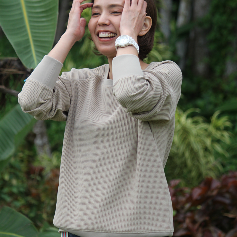 お品切れ　UVカットワッフルTシャツ　紫外線対策　エポカル