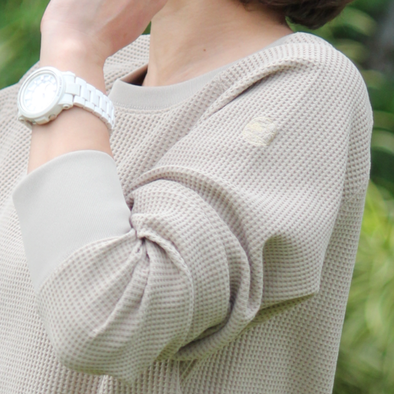 お品切れ　UVカットワッフルTシャツ　紫外線対策　エポカル