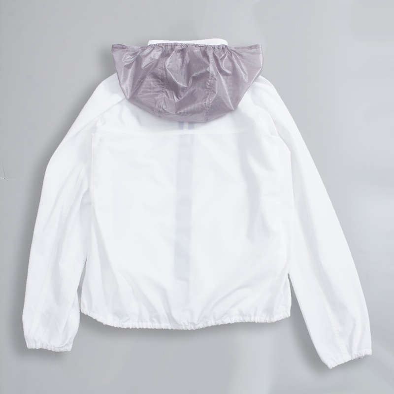 UVカットアウター　サン＆ウインドブレイクUVウエア　ホワイト　紫外線対策　エポカル