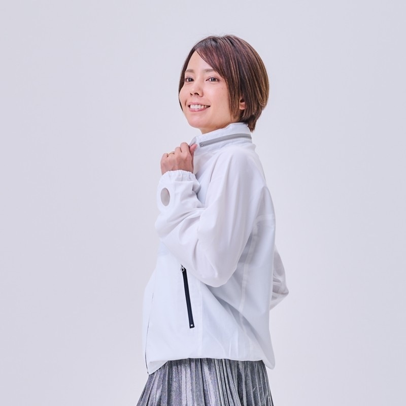 UVカットアウター　サン＆ウインドブレイクUVウエア　ホワイト　紫外線対策　エポカル