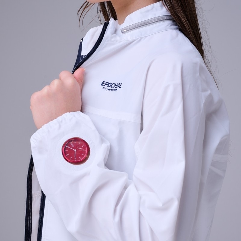 UVカットアウター　サン＆ウインドブレイクUVウエア　ホワイト　紫外線対策　エポカル
