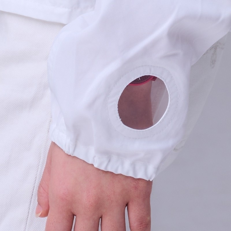 UVカットアウター　サン＆ウインドブレイクUVウエア　ホワイト　紫外線対策　エポカル