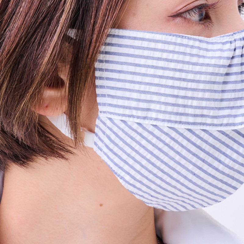 UVカット夏マスク（耳ゴム長さ調整付き）大人用　お顔の紫外線対策