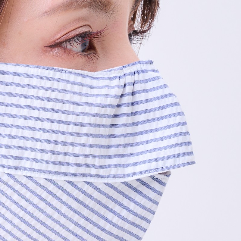 UVカット夏マスク（耳ゴム長さ調整付き）大人用　お顔の紫外線対策