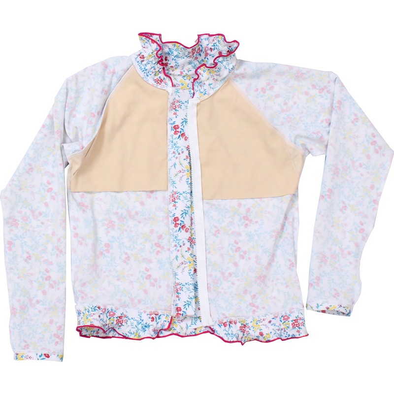 オリジナルヨーロピアンデザイン! 花柄ガールズスイムセット 120cm