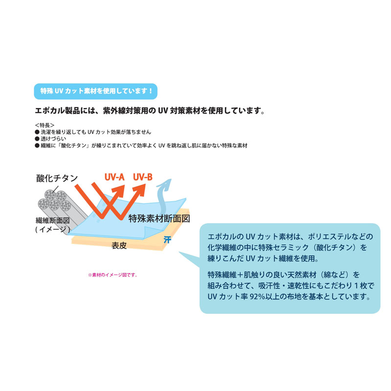 フラップつきUVカット体操帽子　スカイブルー　【日本学校保健会推薦用品】　紫外線対策