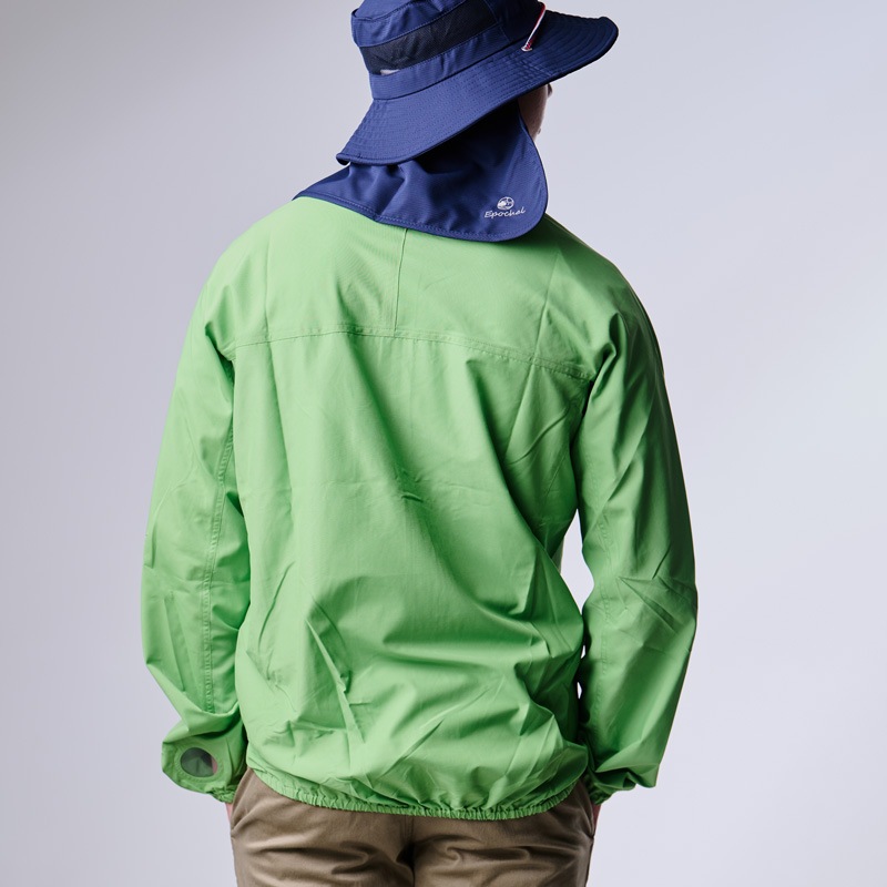 UVカットウインドブレーカー　サン＆ウインドブレイクUVウエア　グリーン　紫外線対策用　エポカル