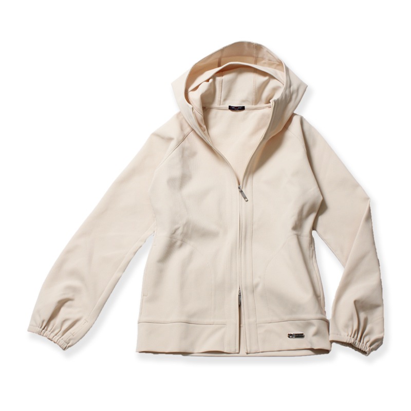 ご予約製品　3WAYフード付きプレミアムパーフェクトパーカー　ベージュ　エポックテックス