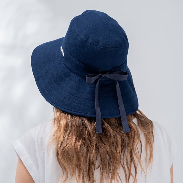 【世界最高水準のUVカット率99％以上】　UVカットノーブルハット　ネイビー　