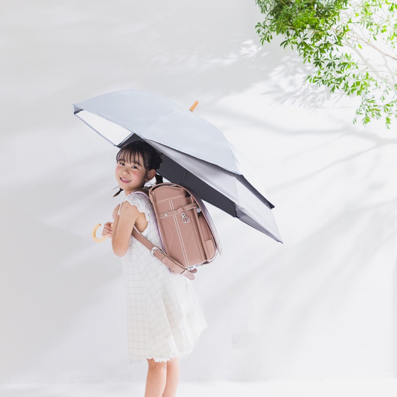 キッズトランスフォーム　子供用晴雨兼用傘　53ｃｍ　UVカット・遮光・遮熱　ブルー