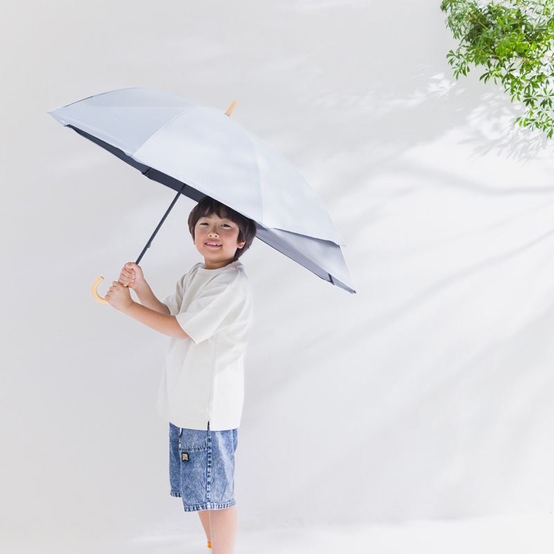 キッズトランスフォーム　子供用晴雨兼用傘　53ｃｍ　UVカット・遮光・遮熱　ブルー