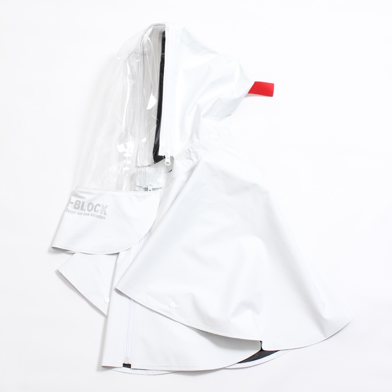 Fully shielded UV-cut cape for children with air conditioning fan