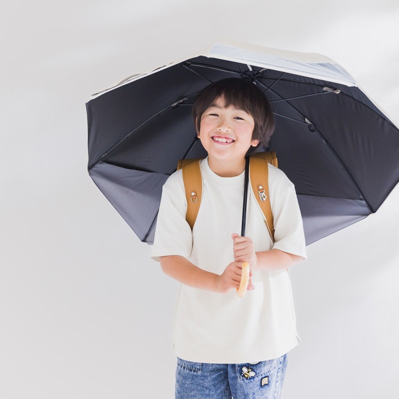 キッズトランスフォーム　子供用晴雨兼用傘　53ｃｍ　UVカット・遮光・遮熱　グリーン