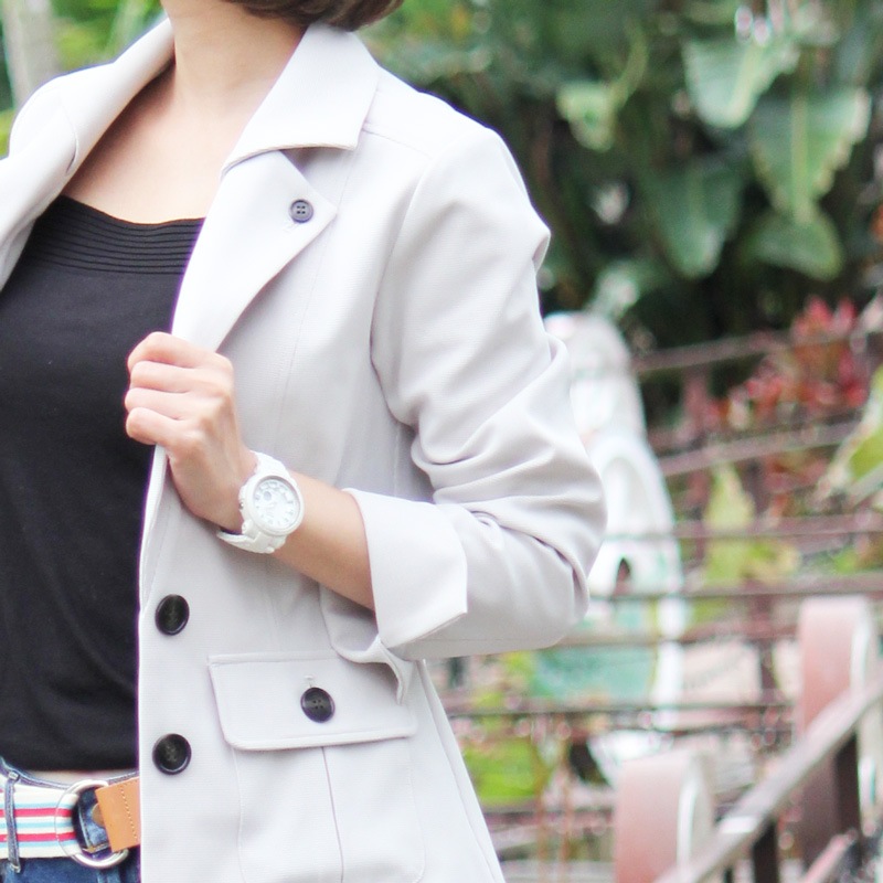 ご予約製品　EPOCHTEX（TM）レディースジャケット　グレー　紫外線対策　レディースアウター