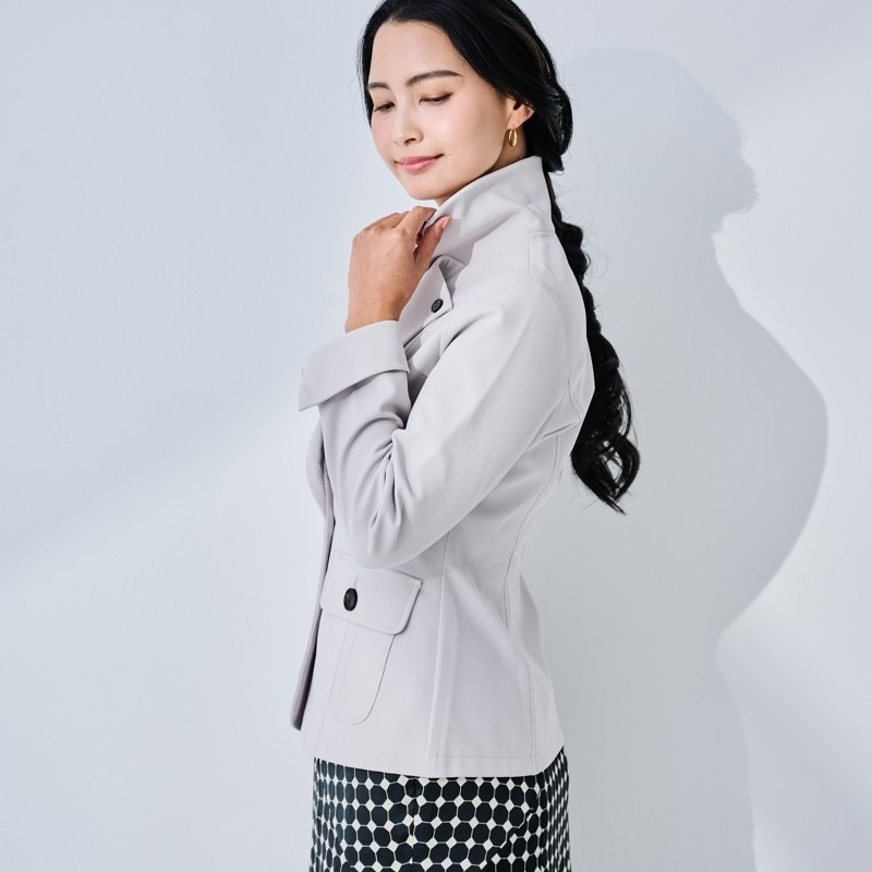 ご予約製品　EPOCHTEX（TM）レディースジャケット　グレー　紫外線対策　レディースアウター