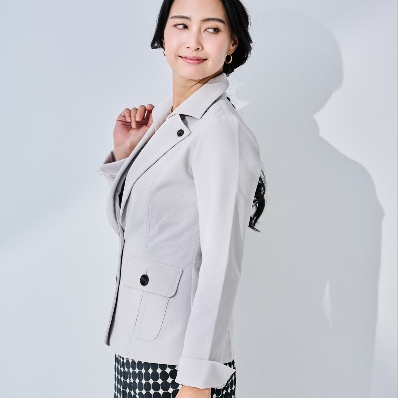 ご予約製品　EPOCHTEX（TM）レディースジャケット　グレー　紫外線対策　レディースアウター