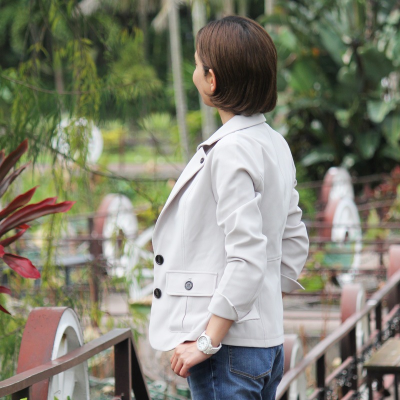 ご予約製品　EPOCHTEX（TM）レディースジャケット　グレー　紫外線対策　レディースアウター