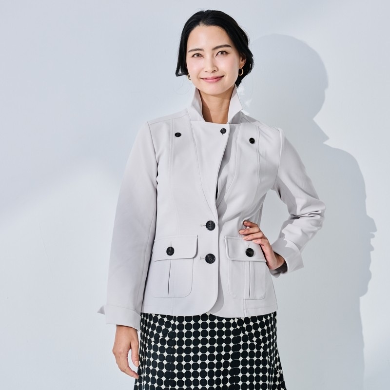 ご予約製品　EPOCHTEX（TM）レディースジャケット　グレー　紫外線対策　レディースアウター