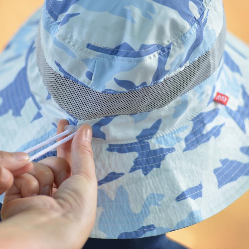 汗かきのお子様にもおすすめ　超軽量エアスルーＵＶハット　ドット　UVカット帽子　子供用