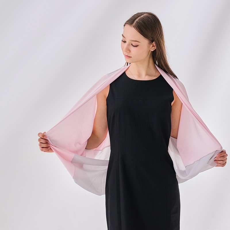 UVカット2WAYループロングストール 接触冷感素材