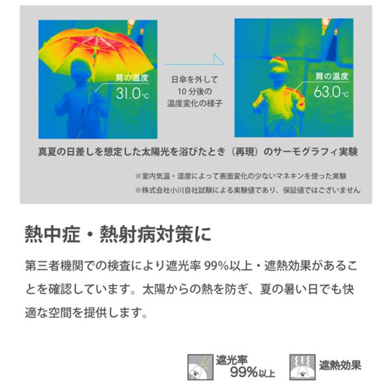 クッカヒッポ　子供用晴雨兼用折りたたみ傘　50ｃｍ　UVカット・遮光・遮熱　サックス×ネイビー