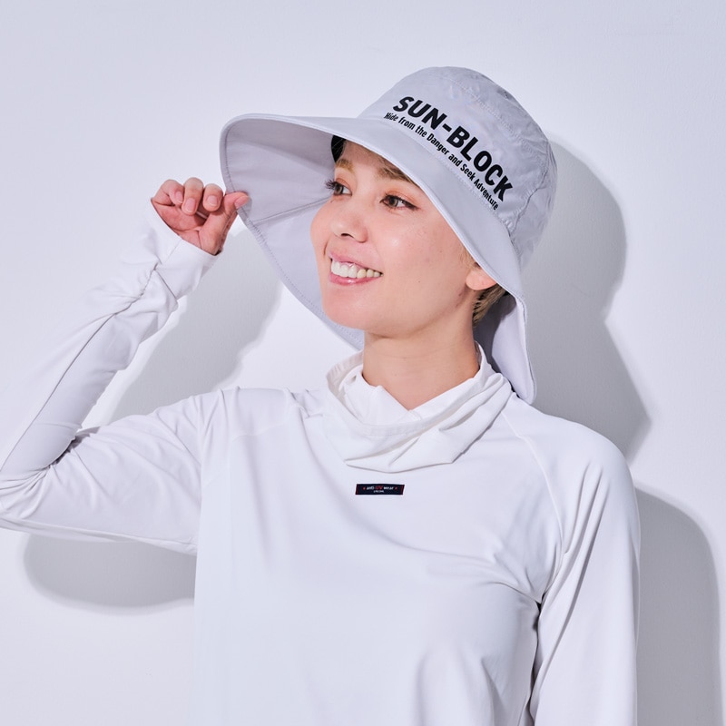 光線過敏症の方にお勧め！　完全遮蔽UVカット帽子 保冷剤ポケット付