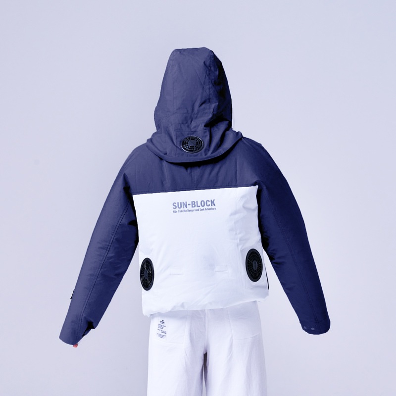 ご予約販売【前開きタイプ】光線過敏症の方のための完全遮蔽ウェア　ファン付きUV防護服　
