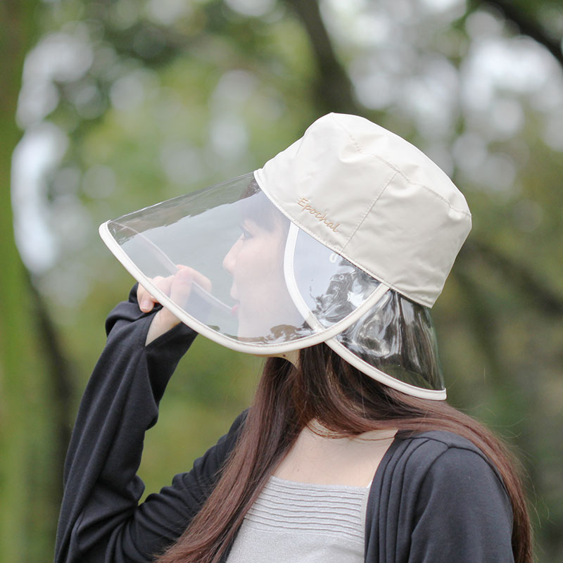 【透明つばなのにUVカット率99%以上】 クリアつば3wayUVカット帽子 エポカル