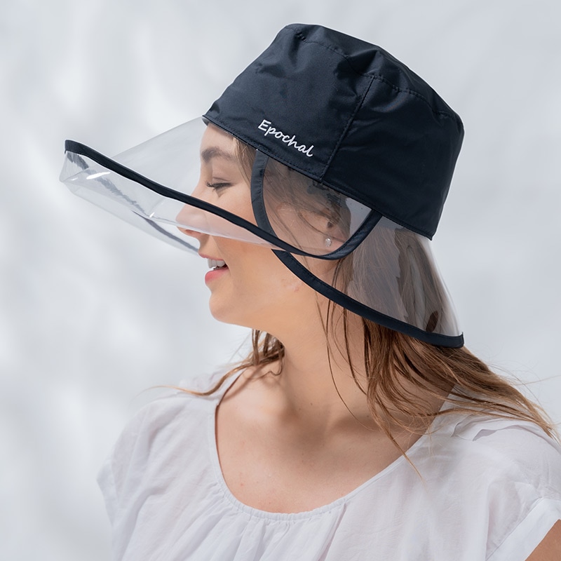 【透明つばなのにUVカット率99%以上】 クリアつば3wayUVカット帽子 エポカル