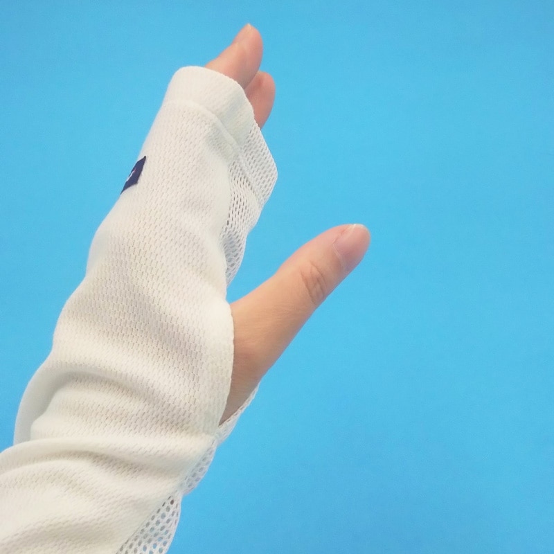 【通気性がアップ】　UVカットメッシュ入りアームガード　紫外線対策　エポカル