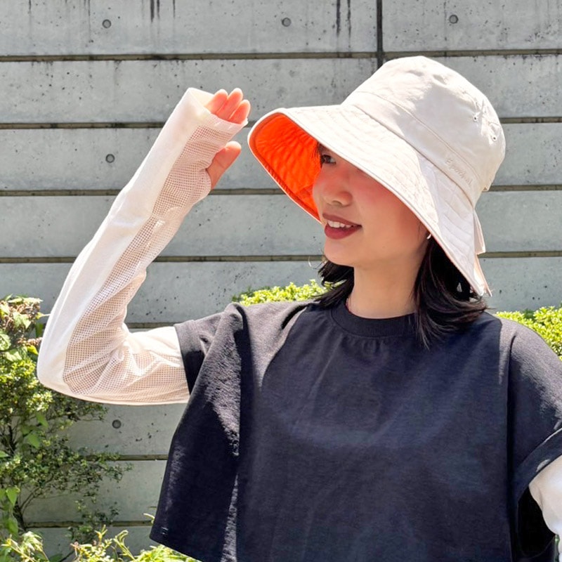 【通気性がアップ】　UVカットメッシュ入りアームガード　紫外線対策　エポカル