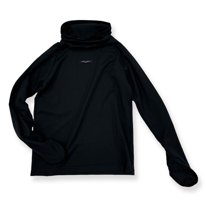 【敏感肌の賢いUVケア】　ハイネックロングスリーブストレッチシャツ　子供サイズ　日焼け対策