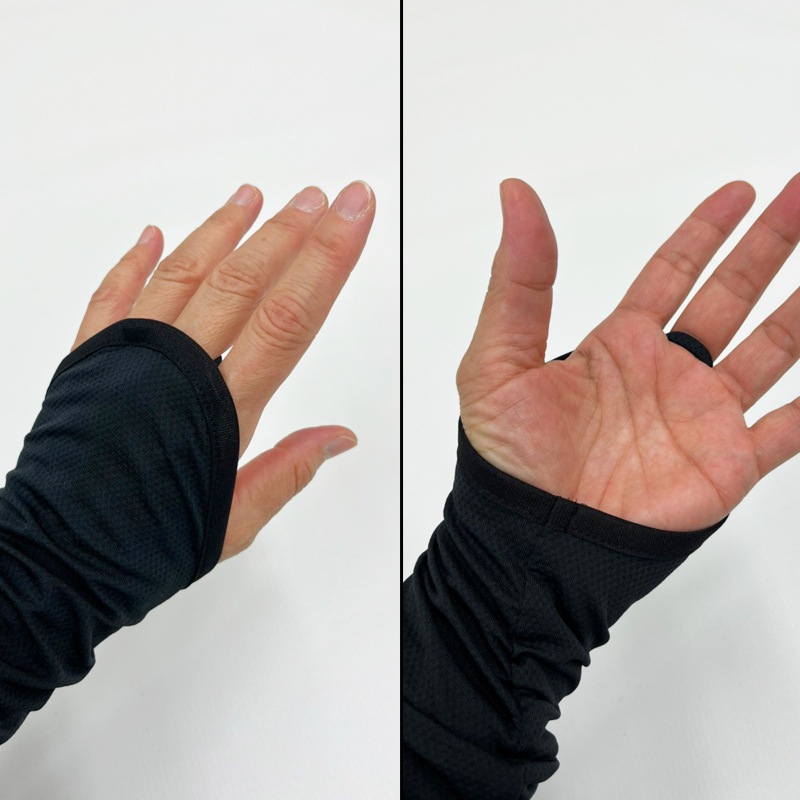 【敏感肌の賢いUVケア】　ハイネックロングスリーブストレッチシャツ　子供サイズ　日焼け対策