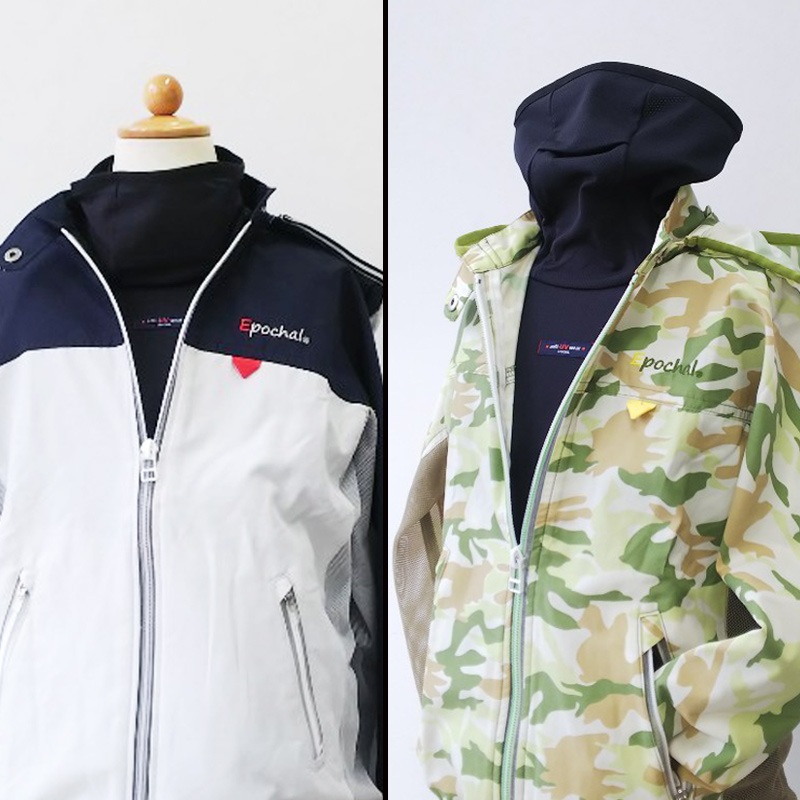 【敏感肌の賢いUVケア】　ハイネックロングスリーブストレッチシャツ　子供サイズ　日焼け対策