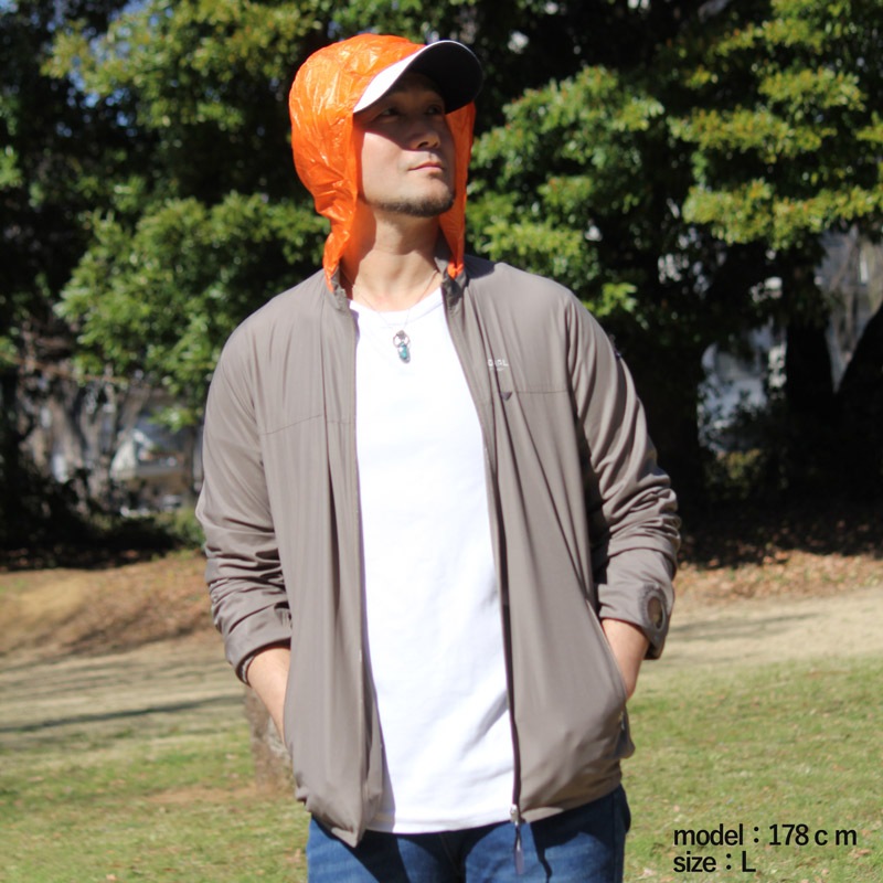 サン＆ウインドブレイクUVウエア　カーキ　紫外線対策用　エポカル