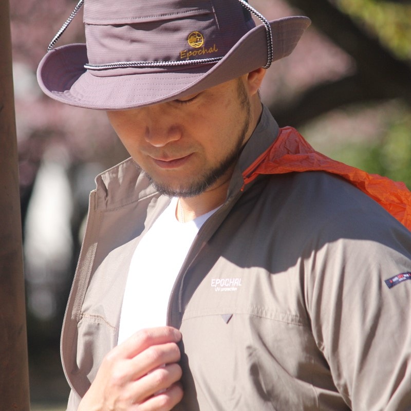 サン＆ウインドブレイクUVウエア　カーキ　紫外線対策用　エポカル