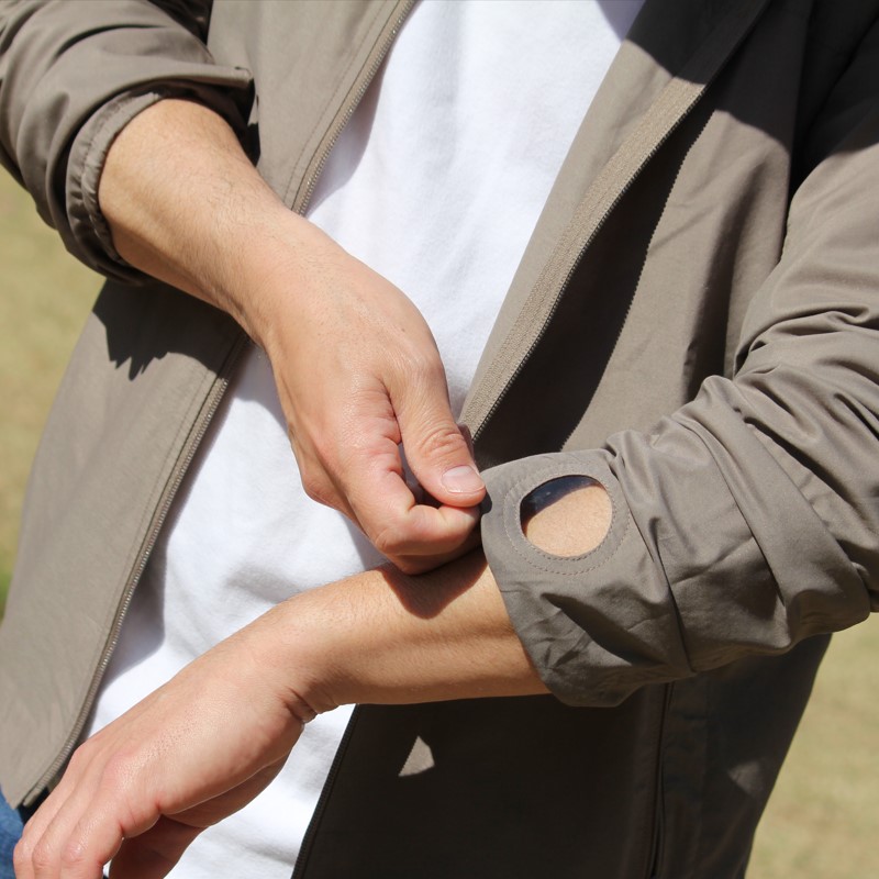 サン＆ウインドブレイクUVウエア　カーキ　紫外線対策用　エポカル