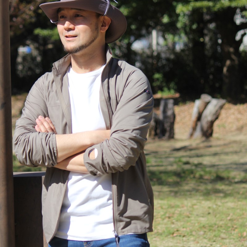 サン＆ウインドブレイクUVウエア　カーキ　紫外線対策用　エポカル