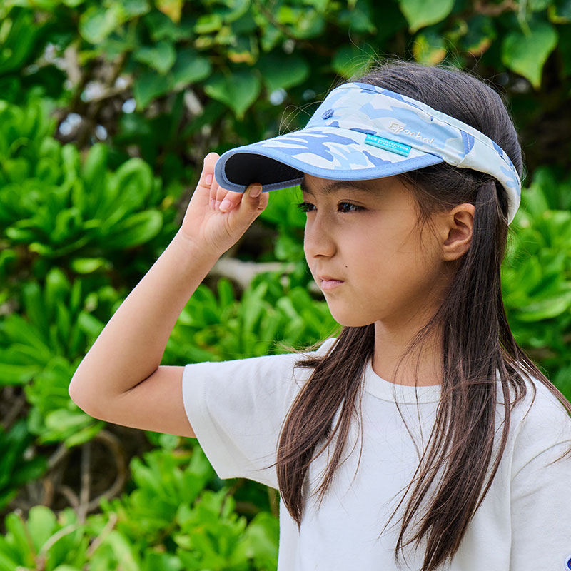 【サングラスホールダー付/サイズ調整ラクラク】 UVカットサンブロックサンバイザー 子供~大人 紫外線対策