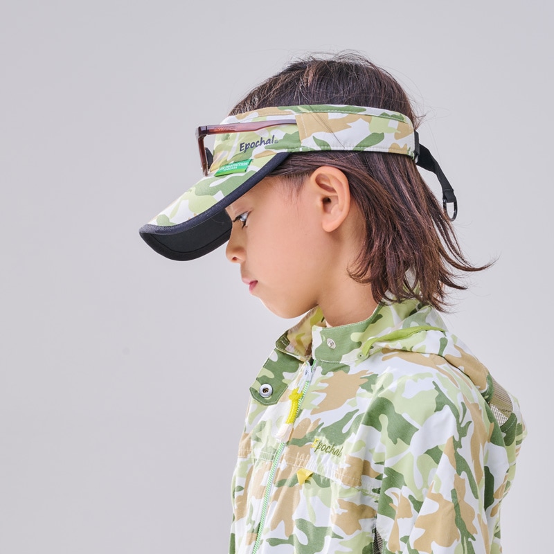 【サングラスホールダー付/サイズ調整ラクラク】 UVカットサンブロックサンバイザー 子供~大人 紫外線対策