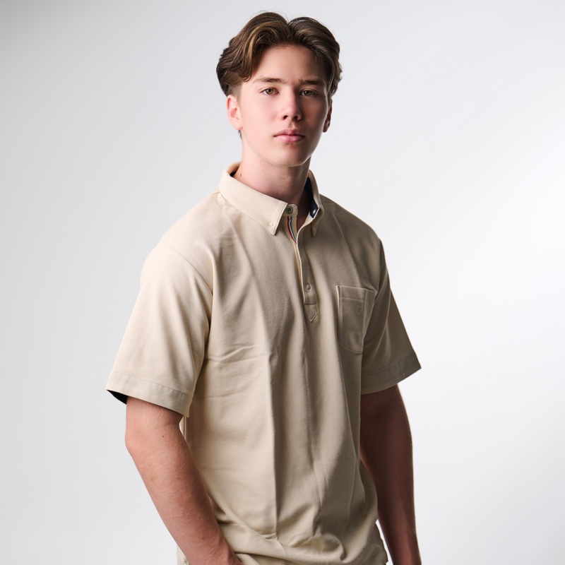 UVカットクラッシックフィットポロシャツ　男性の紫外線対策　