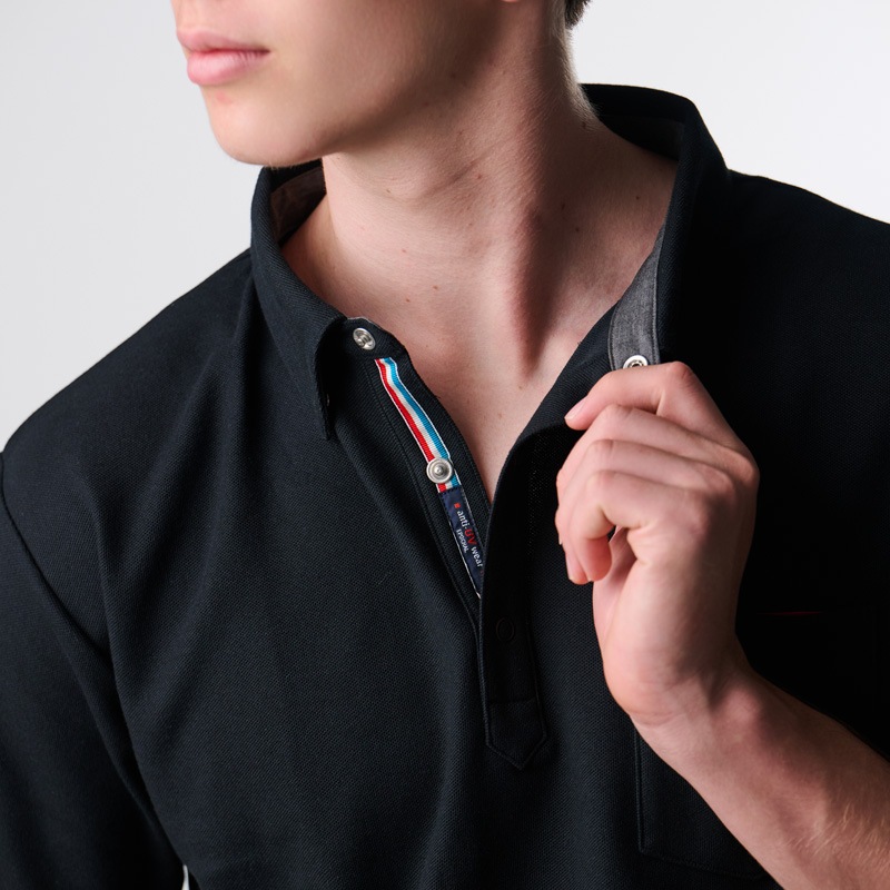 UVカットクラッシックフィットポロシャツ　男性の紫外線対策　