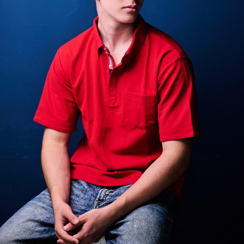 UVカットクラッシックフィットポロシャツ　男性の紫外線対策　